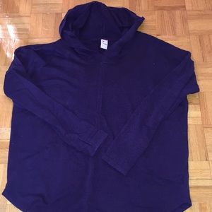 Oversized purple sweatshirt